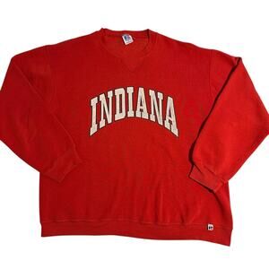 Vintage Russel Athletics Indiana University Red Sweatshirt XL
